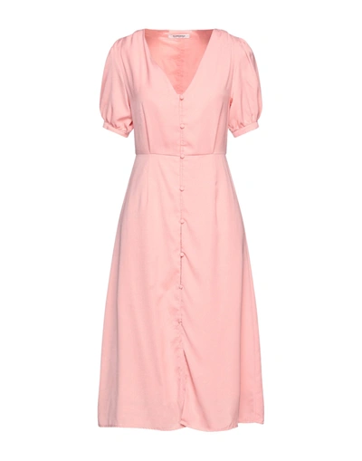 Glamorous Midi Dresses In Pink