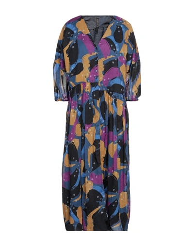 Manila Grace Long Dresses In Blue