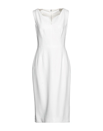 Dolce & Gabbana Midi Dresses In White