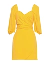 Hanita Short Dresses In Yellow