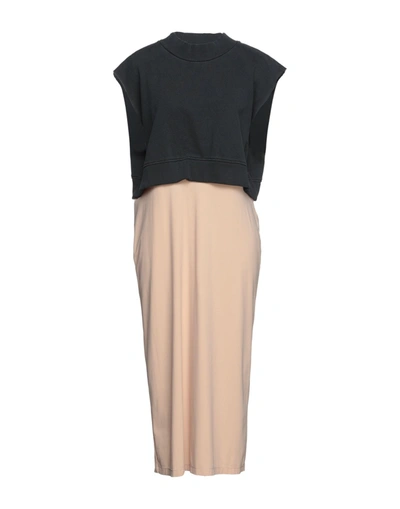 Mm6 Maison Margiela Midi Dresses In Grey