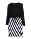 Manila Grace Midi Dresses In Black