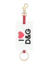 Dolce & Gabbana Key Rings In White