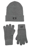 Ugg Hat & Tech Glove Set In Charcoal