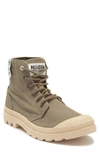 Palladium Pampa Bootie In Dusky Green