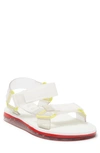 Melissa Papete Rider Sandal In Glass/ Red