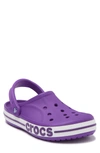 Crocs Bayaband Clog In Neon Purple/ White