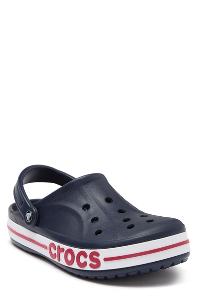 Crocs Bayaband Comfort Clog In Navy/pepper