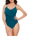 Magicsuit Isabel Ruched One-piece Swimsuit In Military
