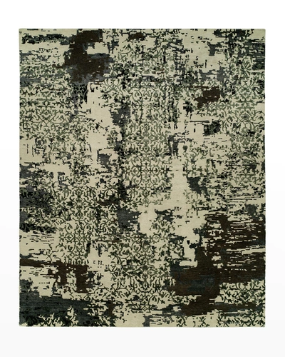 Kalaty Rug Corporation Valley Hand Knotted Rug, 9' X 12' In Linen Multi