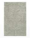 Kalaty Rug Corporation Bowie Hand Loomed Rug, 8' X 10' In Grey Heather