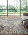 Kalaty Rug Corporation Glenrose Hand Knotted Rug, 6' X 9' In Smoke/multi
