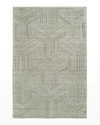 Kalaty Rug Corporation Bowie Hand Loomed Rug, 9' X 12' In Grey Heather