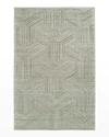 Kalaty Rug Corporation Bowie Hand Loomed Rug, 6' X 9' In Grey Heather