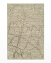 Kalaty Rug Corporation Canyon Park Hand Loomed Rug, 9' X 12' In Graphic Linen