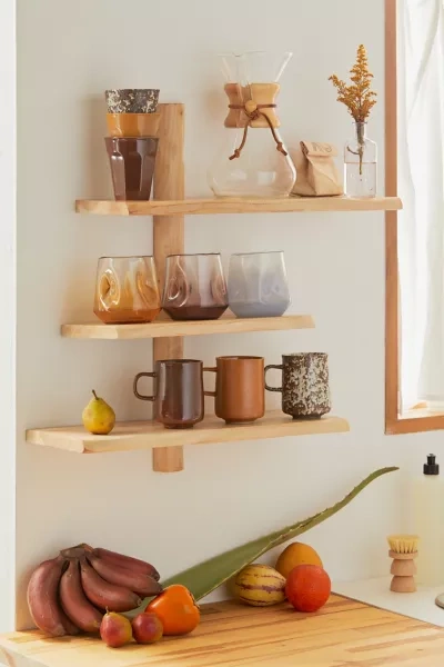 Urban Outfitters Teva Tiered Wall Shelf In Natural