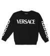 VERSACE LOGO COTTON SWEATSHIRT