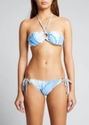 Melissa Odabash Janeiro Printed Halter Bikini Top In Twirl