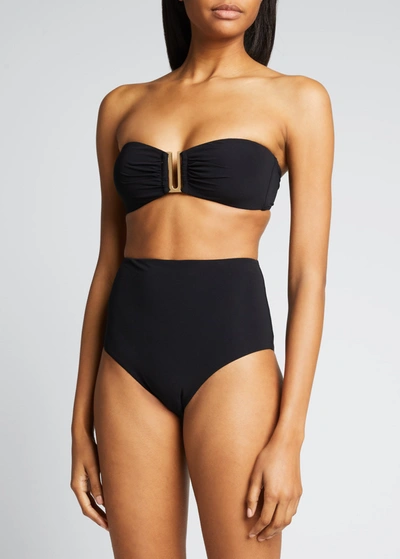 Jets Australia Jetset Bandeau Bikini Top In Black