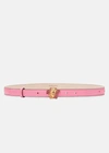 Versace La Medusa Crystal Belt In Pink