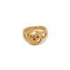ALIGHIERI THE SAPPHIRE'S PATH 24KT GOLD-PLATED RING