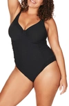 ARTESANDS ARIA GIOTTO D-, DD- & E-CUP RUCHED ONE-PIECE SWIMSUIT