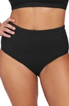 Artesands Aria Renoir High Waist Bikini Bottoms In Black