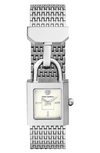 Tory Burch Surrey Mesh Bracelet Watch, 22mm X 23.5mm In Silver