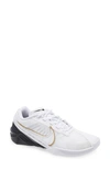Nike React Metcon Turbo Training Shoe In White/ Metallic Gold/ Black