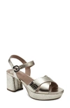 Aerosoles Cosmos Suede Sandal In Soft Gold Leath