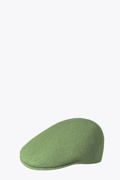 Kangol Seamless Wool Green Wool Flat Cap - Seamless Wool In Verde