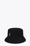 KANGOL WOOL LAHINH BLACK TOWEL BUCKET HAT - WOOL LAHINCH