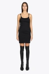 Alyx Disco Ribbed Mini Dress In Nero
