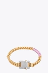 Alyx Colored Links Buckle Necklace In Oro/rosa