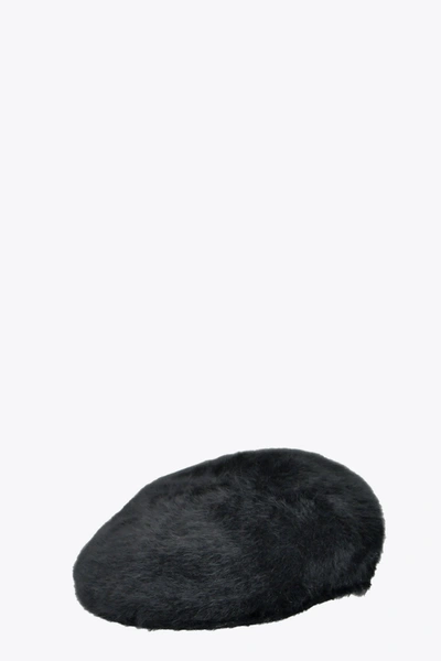 Kangol Furgora Black Angora Flat Cap - Furgora In Nero