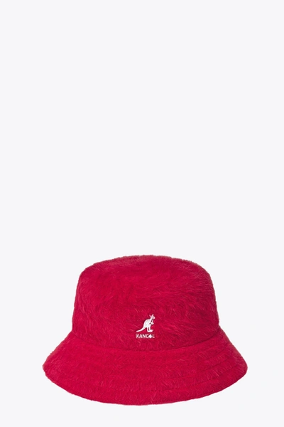 Kangol Furgora Bucket Red Eco-fur Bucket Hat In Rosso