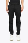 Mauro Grifoni Sim Fit Pant Black Cotton Slim Fit Drawstring Pant