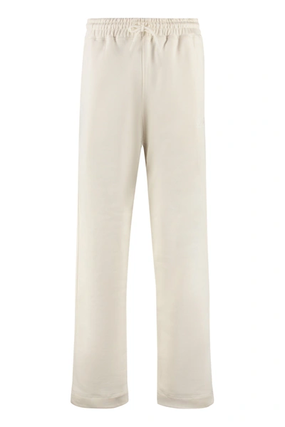 Ganni Embroidered Sweatpants In Beige