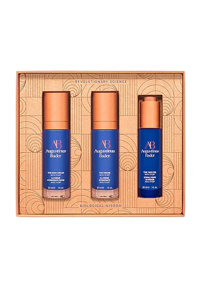 Augustinus Bader The Hero Face Hydrators Set In Blue