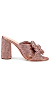 Loeffler Randall Women's Penny Pleated High Heel Slide Sandals In Pink