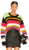 Rta Esme Striped Sweater In Red