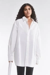 Filippa K Longline Button-up Shirt In White