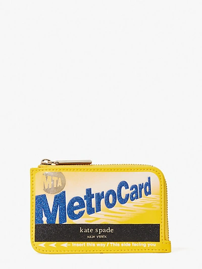 Kate Spade On A Roll Zip Cardholder In High Noon Multi