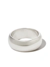 LOREN STEWART CIGAR-BAND STERLING SILVER RING