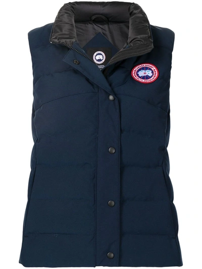 Canada Goose Down-feather Gilet In Blue