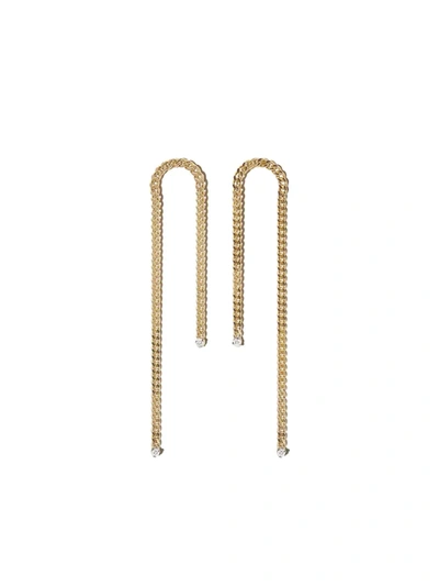 Delfina Delettrez 18k Yellow Gold Unchain My Art Earrings