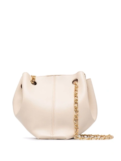 Nanushka Chain-link Detail Tote Bag In Nude