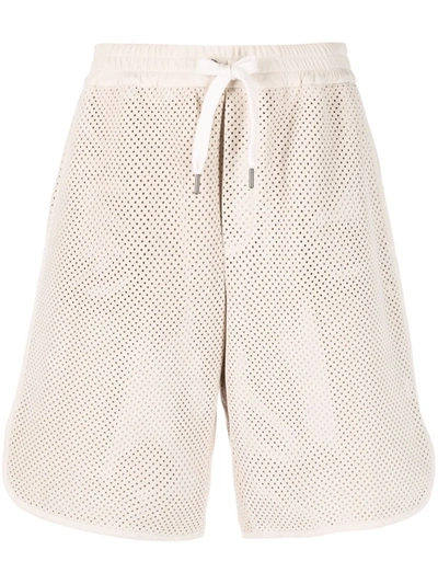 Brunello Cucinelli Drawstring-waist Shorts In Nude