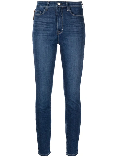 L Agence High-rise Marguerite Skinny Jeans In Gardenia