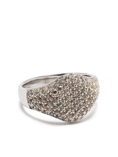 Tom Wood Mini Oval Cocktail Ring In Silber